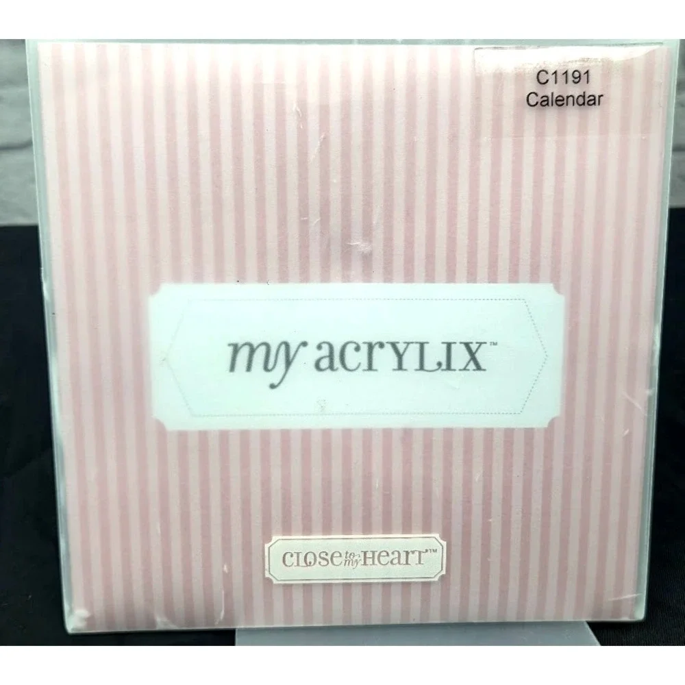 Close To My Heart My Acrylix Calendar C1191 Months Years 2010 Stamps Cling